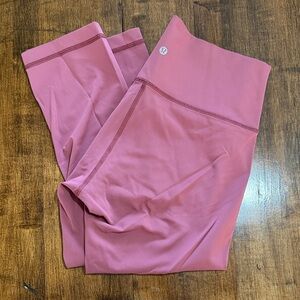 lululemon athletica Capri Pink Leggings